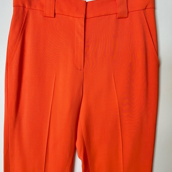 NEW! A.L.C. Kennedy Trouser Pants Clementine Orange Straight Legs - Picture 5 of 8